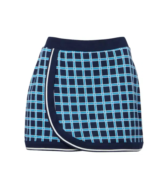 The Upside Clubhouse Reece checked cotton miniskirt