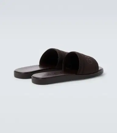 Gucci Logo canvas and leather slides | Thumbnail 2 Gucci Logo canvas and leather slides | Thumbnail 2
