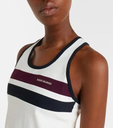 Tory Burch Striped jersey tank top | Thumbnail 5 Tory Burch Striped jersey tank top | Thumbnail 5