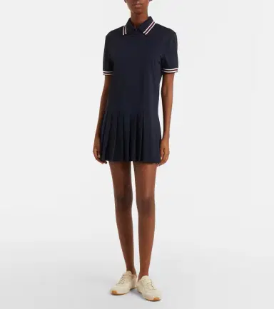Tory Burch Striped pleated polo dress | Thumbnail 5 Tory Burch Striped pleated polo dress | Thumbnail 5