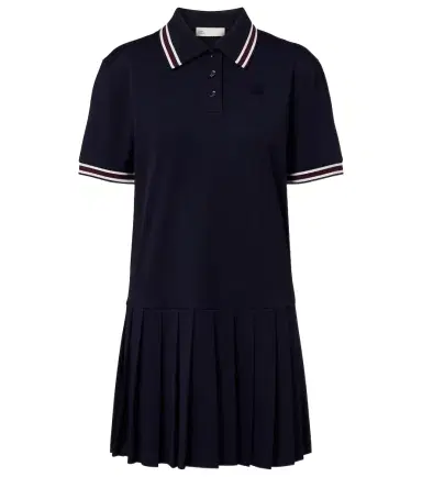 Tory Burch Striped pleated polo dress | Thumbnail 1 Tory Burch Striped pleated polo dress | Thumbnail 1