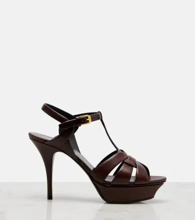 Saint Laurent Tribute leather platform sandals | Thumbnail 3 Saint Laurent Tribute leather platform sandals | Thumbnail 3