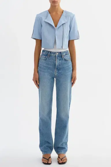 LAMARQUE Kirsi Crop Jacket - Cool | Thumbnail 2 LAMARQUE Kirsi Crop Jacket - Cool | Thumbnail 2