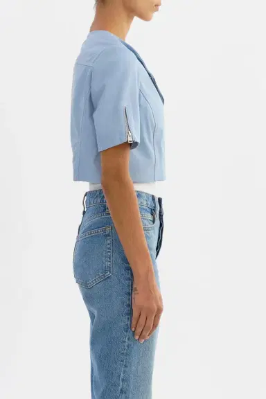 LAMARQUE Kirsi Crop Jacket - Cool | Thumbnail 5 LAMARQUE Kirsi Crop Jacket - Cool | Thumbnail 5