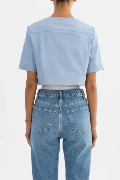 LAMARQUE Kirsi Crop Jacket - Cool | Thumbnail 6 LAMARQUE Kirsi Crop Jacket - Cool | Thumbnail 6
