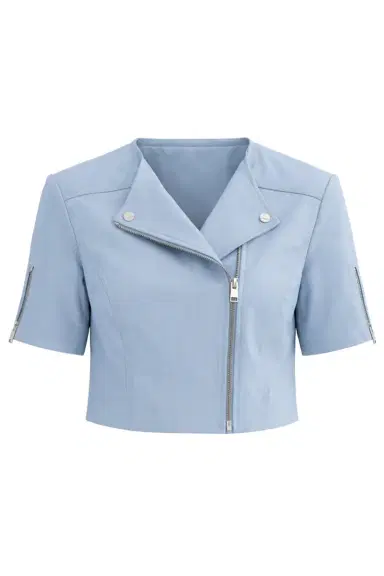 LAMARQUE Kirsi Crop Jacket - Cool | Thumbnail 1 LAMARQUE Kirsi Crop Jacket - Cool | Thumbnail 1