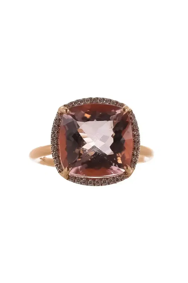IRENE NEUWIRTH JEWELRY Morganite Diamond Gemmy Gem Ring