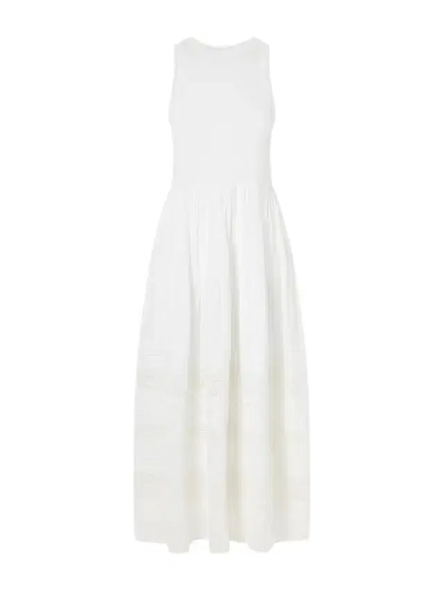 Polo Ralph Lauren Crochet-trimmed Ribbed Cotton-blend Maxi Dress