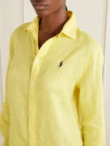 Polo Ralph Lauren Logo-embroidered Linen Shirt | Thumbnail 5