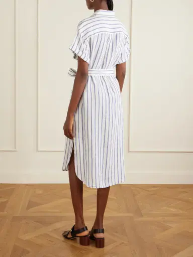 Polo Ralph Lauren Belted Striped Linen Midi Dress | Thumbnail 3