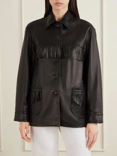 Nili Lotan Gus Fringed Leather Jacket | Thumbnail 3 Nili Lotan Gus Fringed Leather Jacket | Thumbnail 3