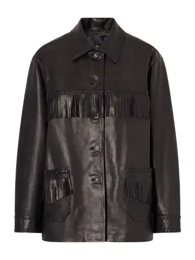 Nili Lotan Gus Fringed Leather Jacket | Thumbnail 1 Nili Lotan Gus Fringed Leather Jacket | Thumbnail 1