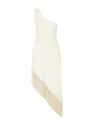 Taller Marmo Yacare One-shoulder Asymmetrical Fringed Jersey Midi Dress | Thumbnail 1 Taller Marmo Yacare One-shoulder Asymmetrical Fringed Jersey Midi Dress | Thumbnail 1
