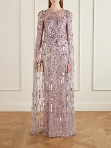 Jenny Packham Ruby Sequined Tulle Gown | Thumbnail 2 Jenny Packham Ruby Sequined Tulle Gown | Thumbnail 2