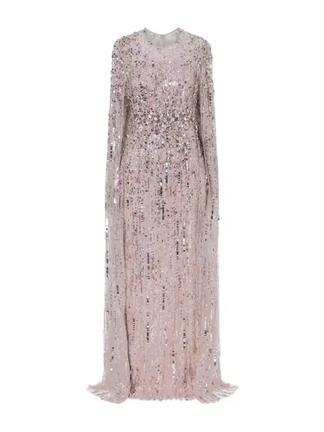 Ruby Sequined Tulle Gown