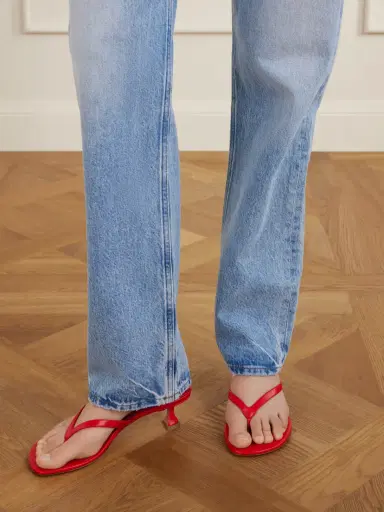 Amina Muaddi Juliette 45 Leather Sandals | Thumbnail 2