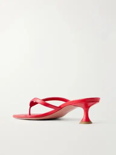 Amina Muaddi Juliette 45 Leather Sandals | Thumbnail 3