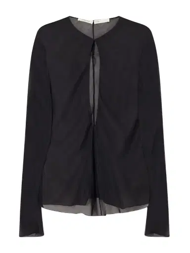 COLLEEN ALLEN Cut-out Silk-chiffon Blouse | Thumbnail 1 COLLEEN ALLEN Cut-out Silk-chiffon Blouse | Thumbnail 1