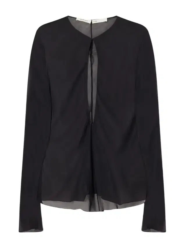 COLLEEN ALLEN Cut-out Silk-chiffon Blouse