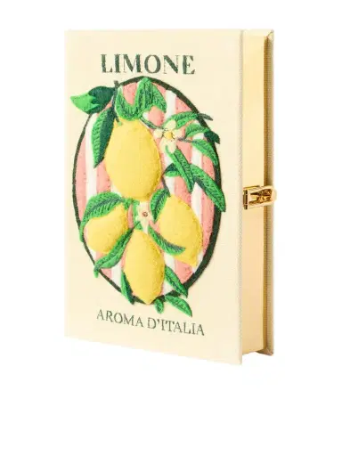 Olympia Le-Tan Aroma D'italia Appliquéd Embroidered Canvas Clutch | Thumbnail 1 Olympia Le-Tan Aroma D'italia Appliquéd Embroidered Canvas Clutch | Thumbnail 1
