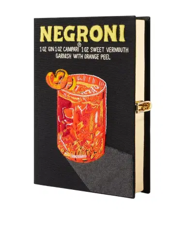 Olympia Le-Tan Negroni Appliquéd Embroidered Canvas Clutch | Thumbnail 1