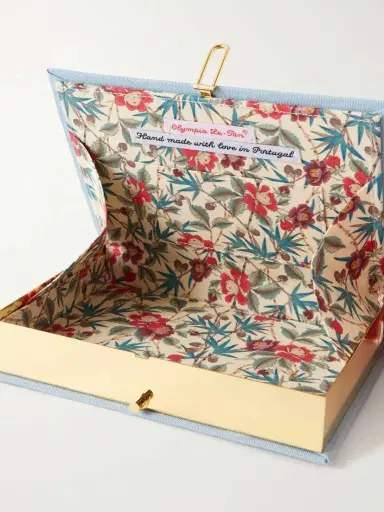 Olympia Le-Tan Lobster Appliquéd Embroidered Canvas Clutch | Thumbnail 6 Olympia Le-Tan Lobster Appliquéd Embroidered Canvas Clutch | Thumbnail 6