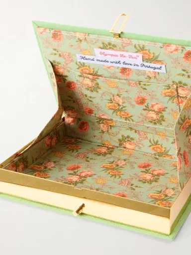 Olympia Le-Tan Botanical Chic Appliquéd Embroidered Canvas Clutch | Thumbnail 6 Olympia Le-Tan Botanical Chic Appliquéd Embroidered Canvas Clutch | Thumbnail 6