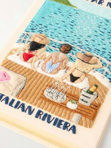 Olympia Le-Tan Dolce Far Niente Embroidered Appliquéd Canvas Clutch | Thumbnail 5 Olympia Le-Tan Dolce Far Niente Embroidered Appliquéd Canvas Clutch | Thumbnail 5