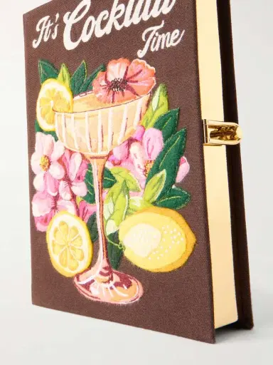 Olympia Le-Tan It's Cocktail Time Appliquéd Embroidered Clutch | Thumbnail 5 Olympia Le-Tan It's Cocktail Time Appliquéd Embroidered Clutch | Thumbnail 5