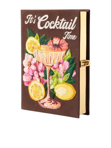 Olympia Le-Tan It's Cocktail Time Appliquéd Embroidered Clutch | Thumbnail 1 Olympia Le-Tan It's Cocktail Time Appliquéd Embroidered Clutch | Thumbnail 1