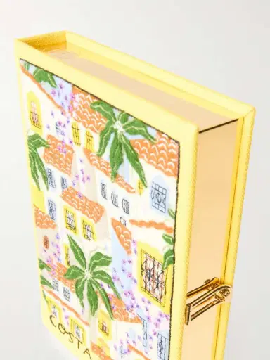 Olympia Le-Tan Costa Del Sol Appliquéd Embroidered Canvas Clutch | Thumbnail 5 Olympia Le-Tan Costa Del Sol Appliquéd Embroidered Canvas Clutch | Thumbnail 5