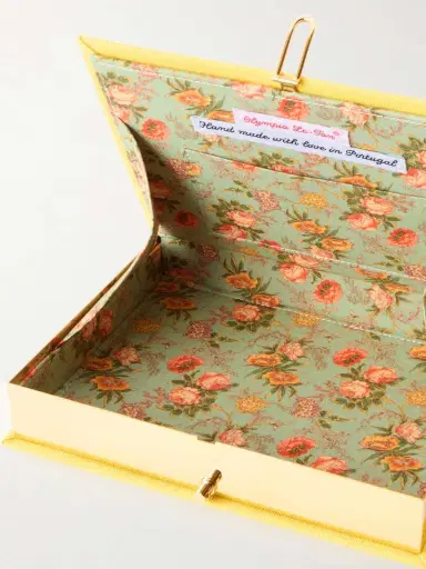 Olympia Le-Tan Costa Del Sol Appliquéd Embroidered Canvas Clutch | Thumbnail 6 Olympia Le-Tan Costa Del Sol Appliquéd Embroidered Canvas Clutch | Thumbnail 6