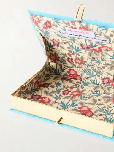Olympia Le-Tan Napoli Appliquéd Embroidered Canvas Clutch | Thumbnail 6 Olympia Le-Tan Napoli Appliquéd Embroidered Canvas Clutch | Thumbnail 6