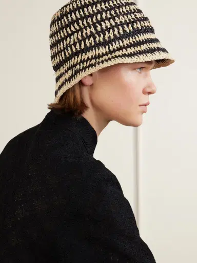 Eugenia Kim Jonah Striped Straw Bucket Hat | Thumbnail 2
