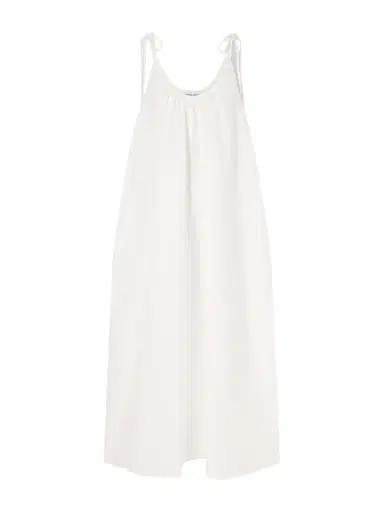 Anine Bing Flora Gathered Lyocell And Linen-blend Maxi Dress | Thumbnail 1 Anine Bing Flora Gathered Lyocell And Linen-blend Maxi Dress | Thumbnail 1