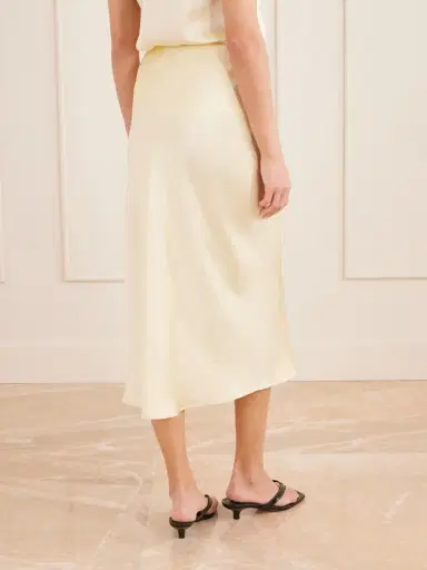 Anine Bing Bar Silk-charmeuse Midi Skirt | Thumbnail 4 Anine Bing Bar Silk-charmeuse Midi Skirt | Thumbnail 4