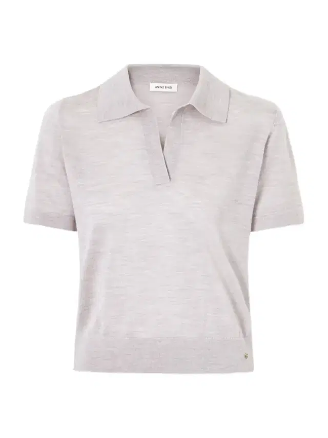 Anine Bing Moni Wool And Cashmere-blend Polo Sweater