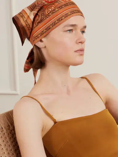 Zimmermann Printed Silk Headscarf | Thumbnail 2