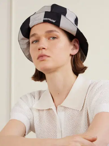 Jacquemus Le Bob Checked Bucket Hat | Thumbnail 2