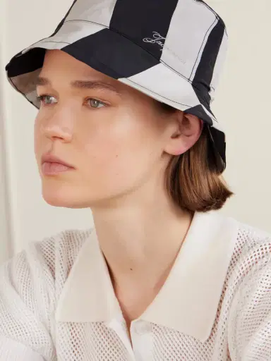 Jacquemus Le Bob Checked Bucket Hat | Thumbnail 4