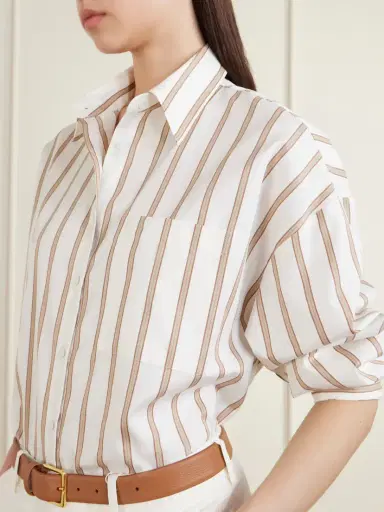 TWP Something Borrowed Striped Cotton-poplin Shirt | Thumbnail 5