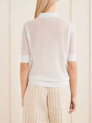 TWP Open Stitch Cashmere Polo Shirt | Thumbnail 4 TWP Open Stitch Cashmere Polo Shirt | Thumbnail 4