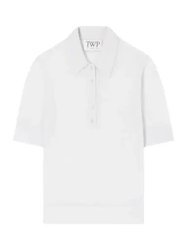 TWP Open Stitch Cashmere Polo Shirt | Thumbnail 1 TWP Open Stitch Cashmere Polo Shirt | Thumbnail 1