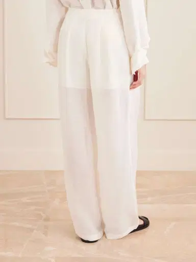 TWP Carries Linen And Silk-blend Wide-leg Pants | Thumbnail 3