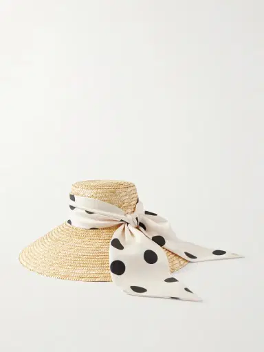 Eugenia Kim Mirabel Satin-trimmed Straw Sunhat | Thumbnail 3 Eugenia Kim Mirabel Satin-trimmed Straw Sunhat | Thumbnail 3