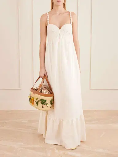 Aquazzura Birdsong Appliquéd Leather-trimmed Raffia Tote | Thumbnail 3 Aquazzura Birdsong Appliquéd Leather-trimmed Raffia Tote | Thumbnail 3