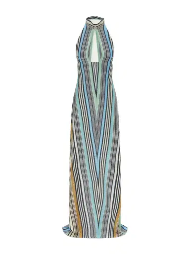 Missoni Striped Metallic Crochet-knit Maxi Dress | Thumbnail 1