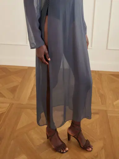 Lemaire Crepe Maxi Dress | Thumbnail 4 Lemaire Crepe Maxi Dress | Thumbnail 4