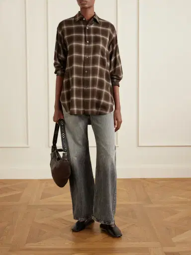 ssstein Checked Lyocell-blend Gauze Shirt | Thumbnail 2 ssstein Checked Lyocell-blend Gauze Shirt | Thumbnail 2
