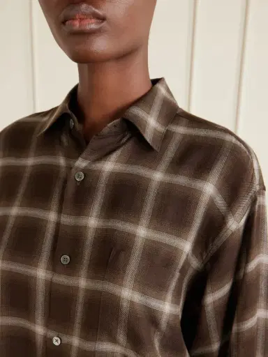 ssstein Checked Lyocell-blend Gauze Shirt | Thumbnail 5 ssstein Checked Lyocell-blend Gauze Shirt | Thumbnail 5